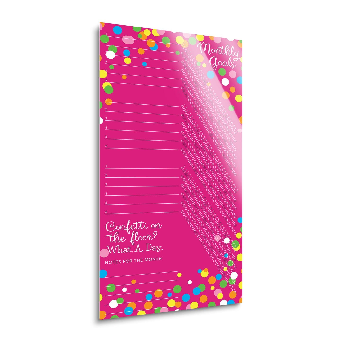 Pink Confetti Habit Tracker | 18x36