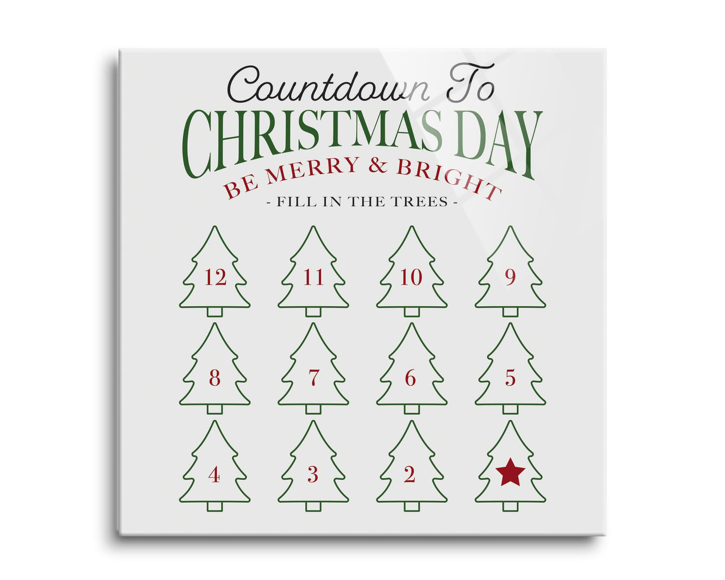 Countdown to Christmas Day Trees | 8x8