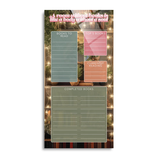 Lighted Book Nook Reading Tracker | 18x36