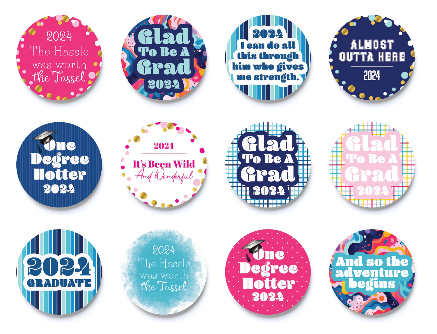 Graduation 2024 Car Coasters Collection Only | 4x4