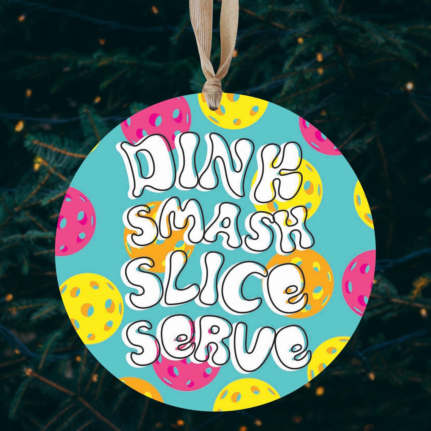 Neon Pickleball Dinnk Smash Slice Serve | 8x8