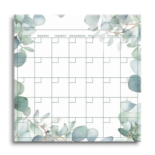 Minimalistic Eucalyptus Calendar | 24x24