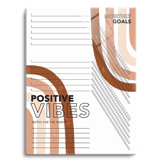 Positive Vibes Habit Tracker | 12x16